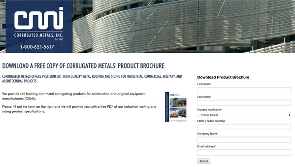 Effektive Landingpage – Generierung von Leads in der Fertigung