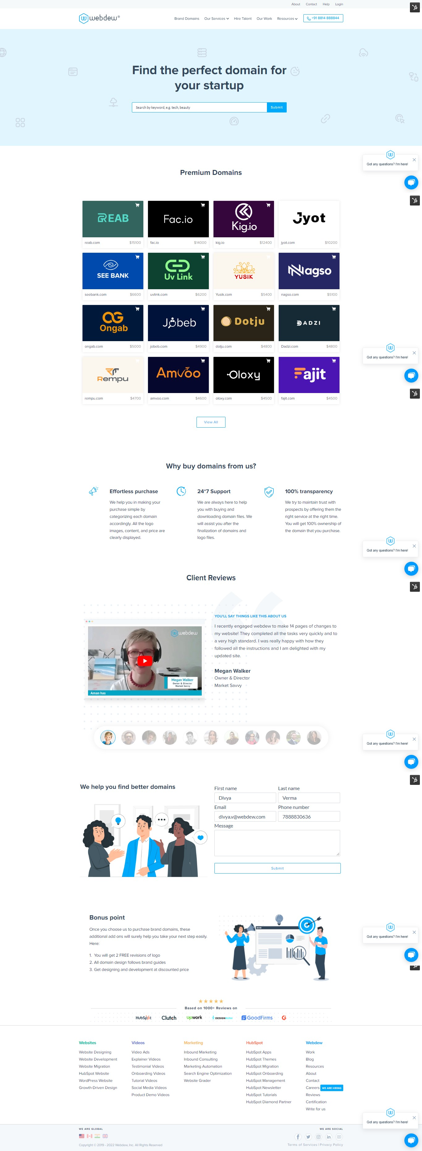 pagina-dominio-marca-webdew