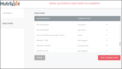 Superar a integração do Hubspot