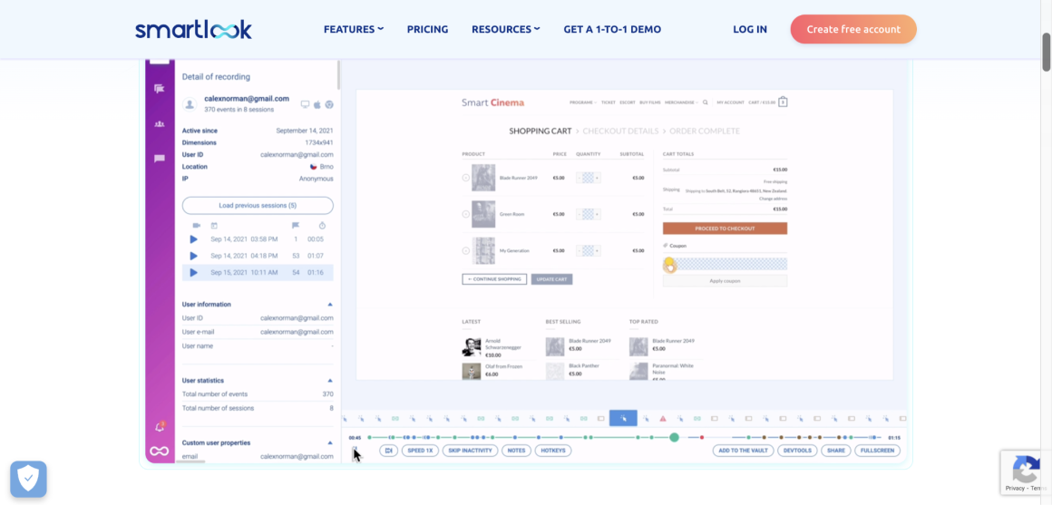 Smartlook行動分析ツール