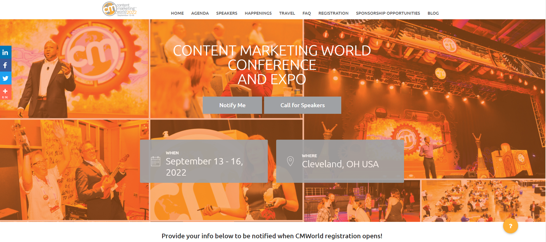 Conferința CMWorld de marketing de conținut 2022