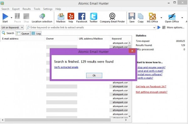 Où rechercher des adresses e-mail