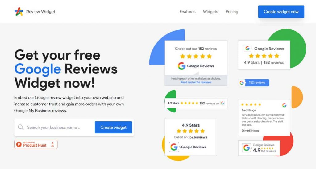 Review-widget.net 谷歌评论
