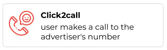 モバイル広告のコンバージョンフローの種類_click2call