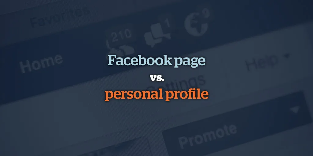 Facebookページとミュージシャンの個人プロフィール