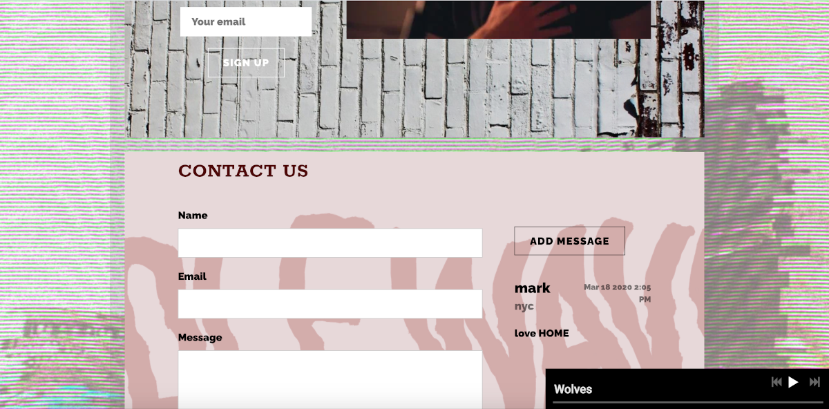 ロックバンドのウェブサイトを作成する方法：Idle Wave