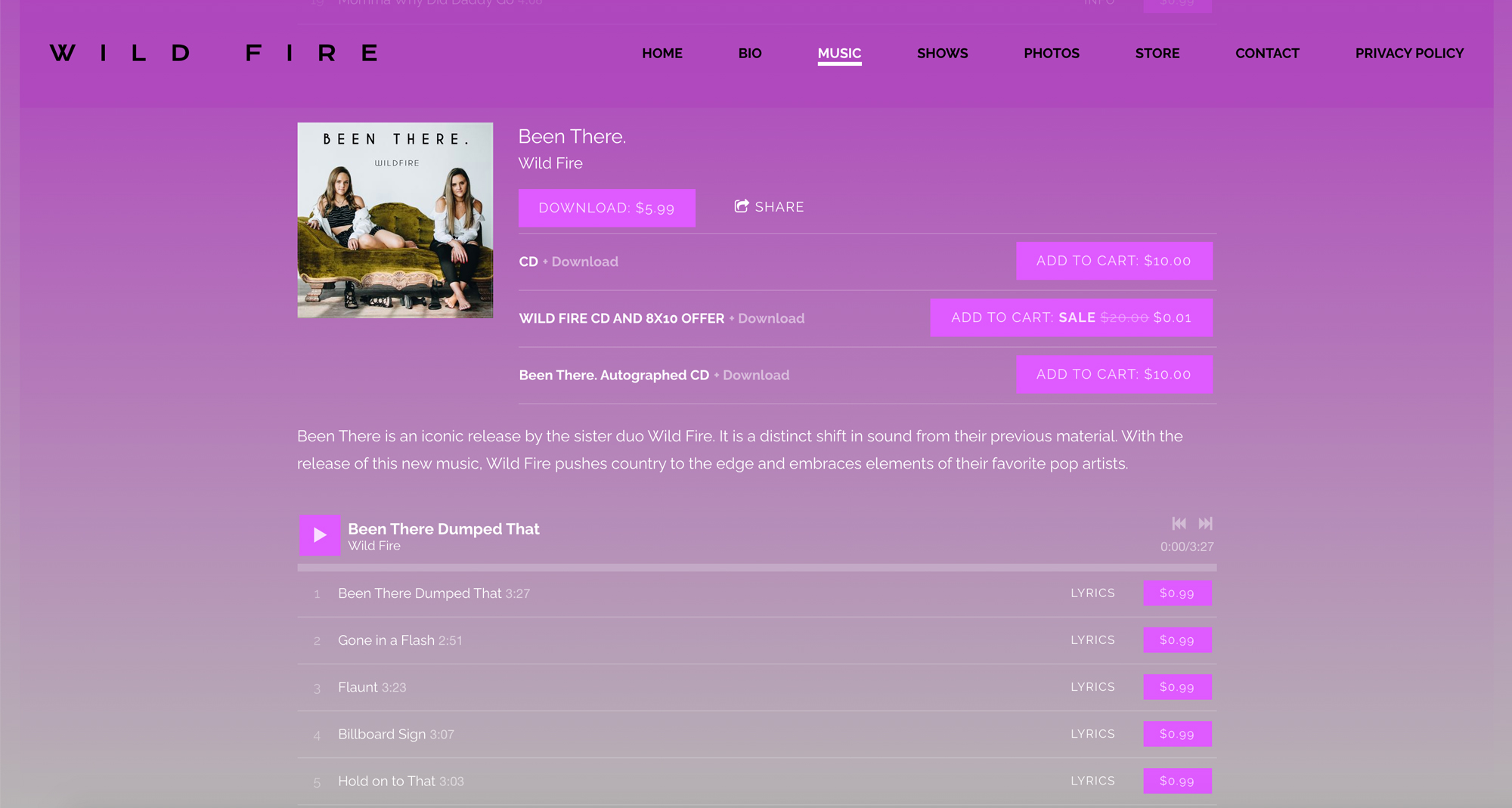 Cómo crear una página perfecta para vender música en tu sitio web