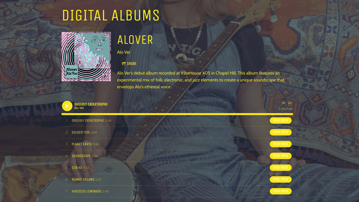 Cómo crear una página perfecta para vender música en tu sitio web