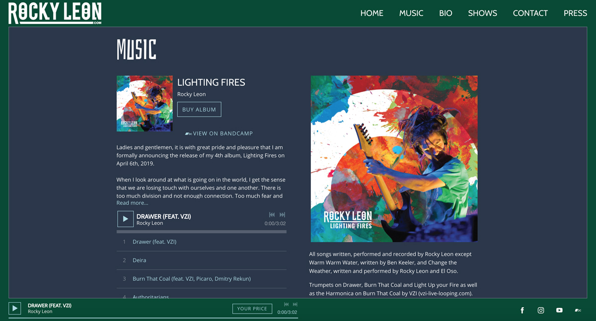 Cómo crear una página perfecta para vender música en tu sitio web