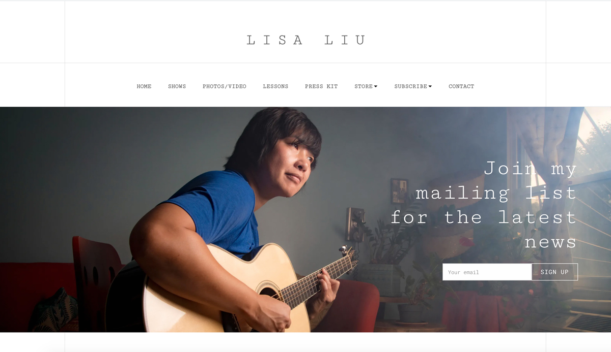 5 templat situs web terbaik untuk gitaris