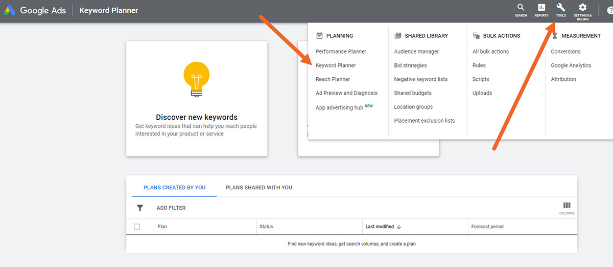 BZ Blog - Pesquisa de palavras-chave de SEO para músicos - Planejador de palavras-chave do Google Ads