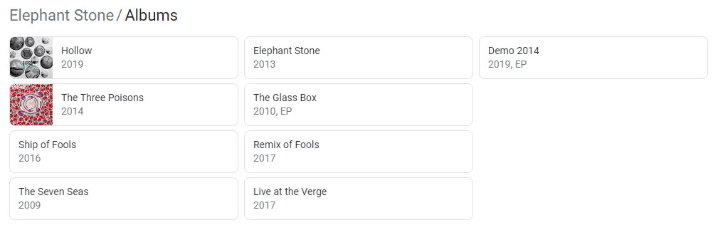 Bandzoogle Blog - Music SEO Know Your SERPS - Lista albumów