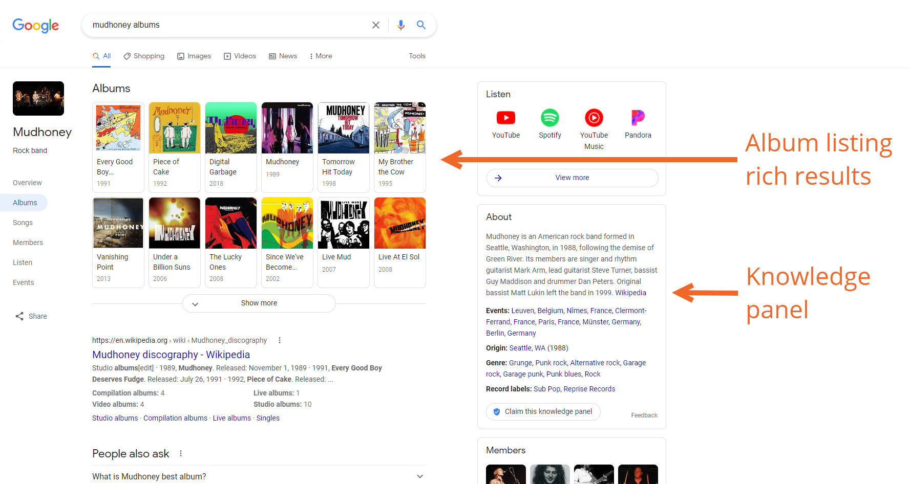 Bandzoogle Blog - Music SEO Know Your SERPs - General Album