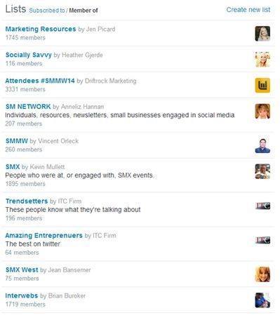 Twitter-リスト