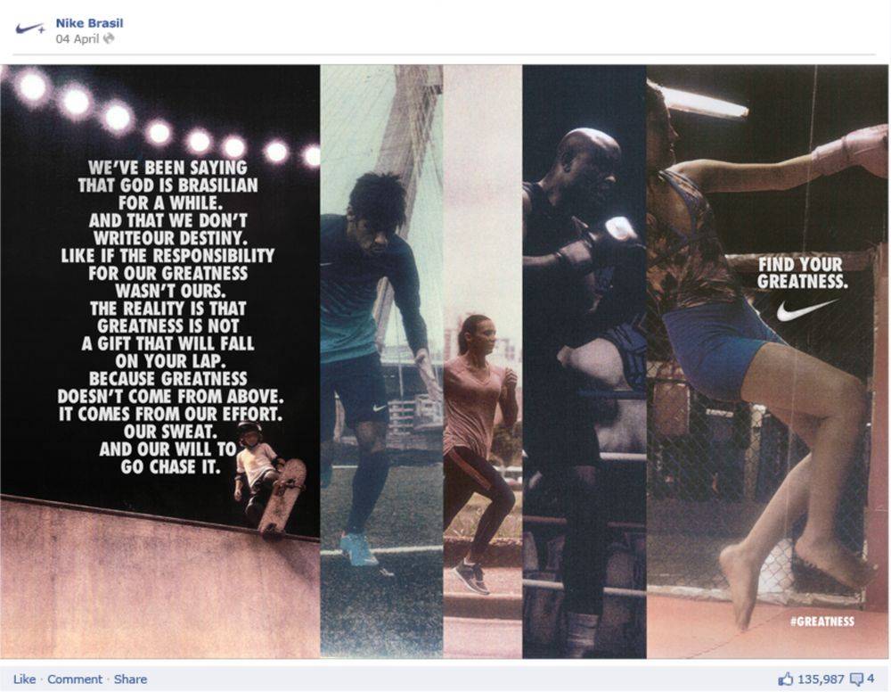 contoh pemasaran media sosial nike
