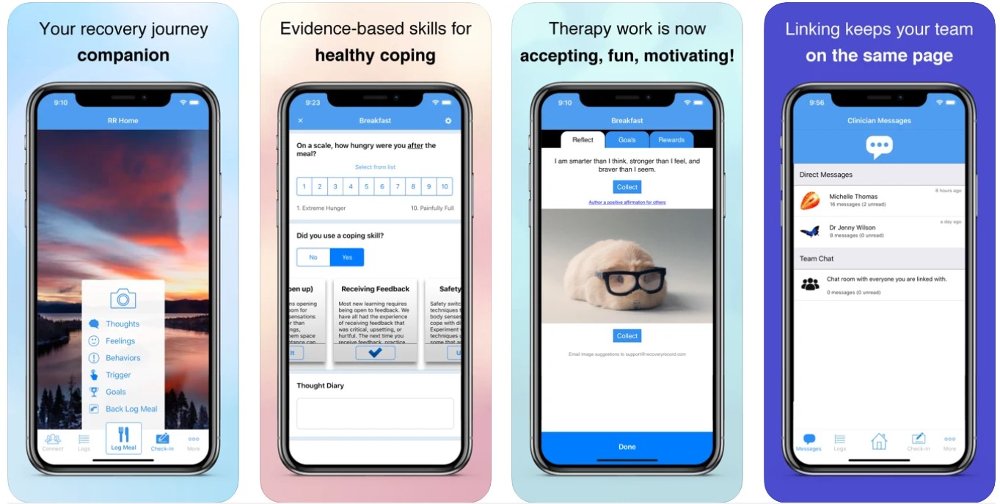 Beispiel einer App für psychische Gesundheit