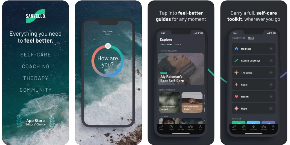 Beispiel einer App für psychische Gesundheit
