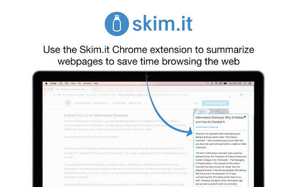 ส่วนขยาย Chrome สำหรับพนักงานขาย Skim.it