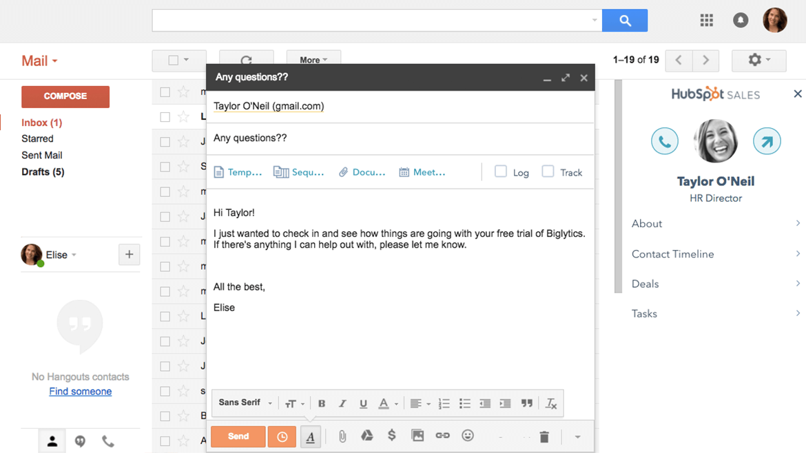 การขาย HubSpot