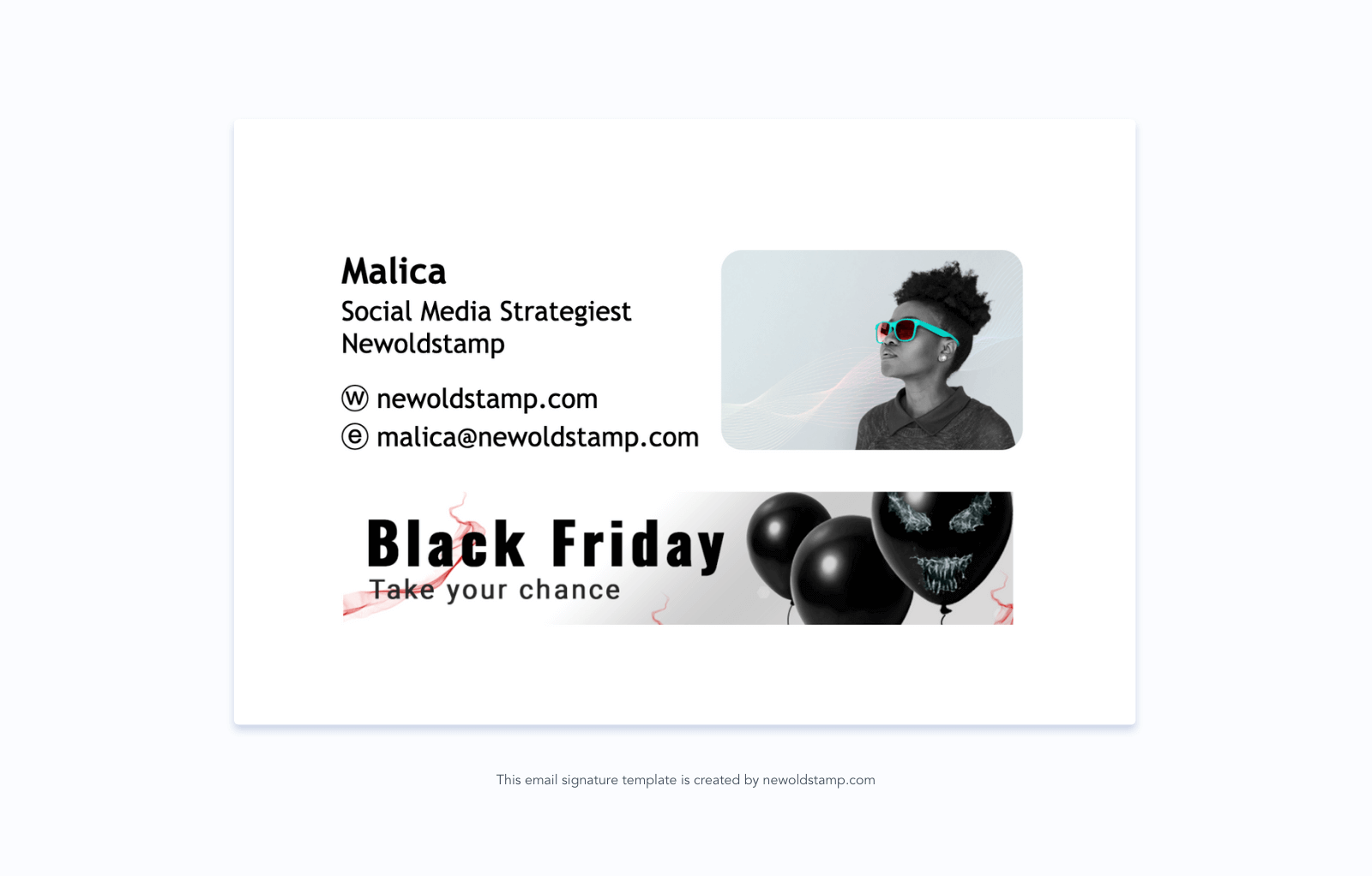 ลายเซ็นอีเมล Black Friday และ Cyber ​​Monday