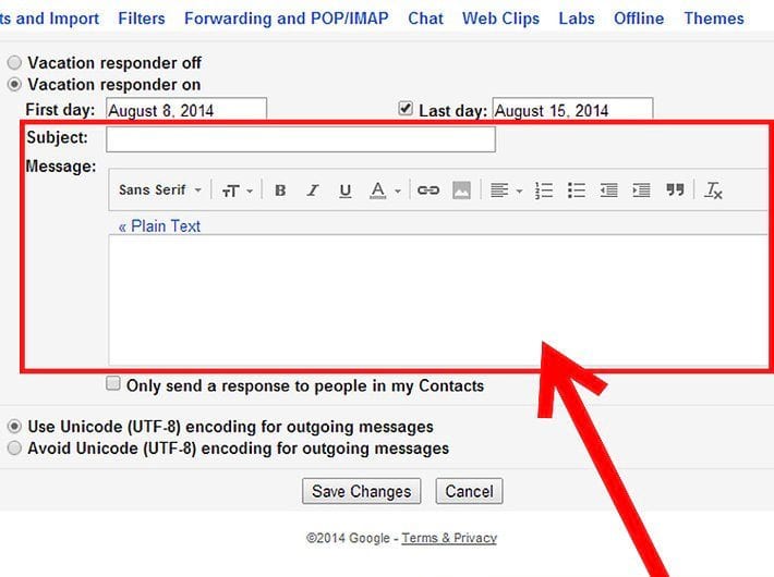 Répondeur automatique Gmail