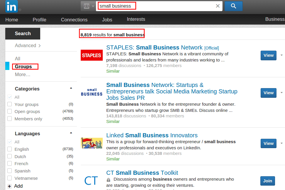 #4 Participe de grupos do LinkedIn ou crie seus próprios