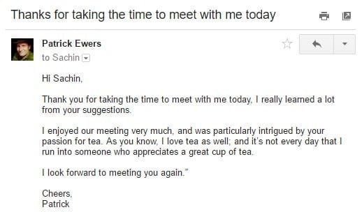 obrigado e-mail
