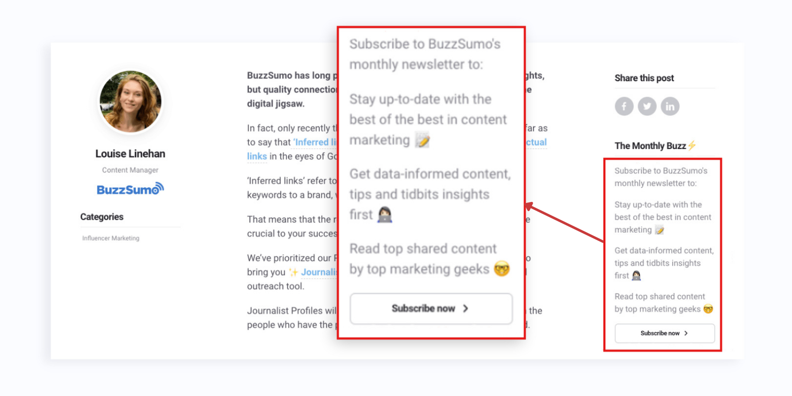Coloque um link dentro do contexto com um CTA para aceitar.