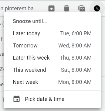 Gmail'de e-postaları erteleme