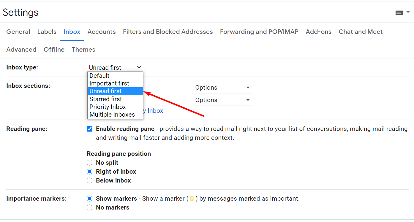 Gmail'de okunmamış ilk e-postalar