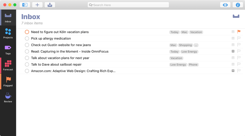 أداة OmniFocus