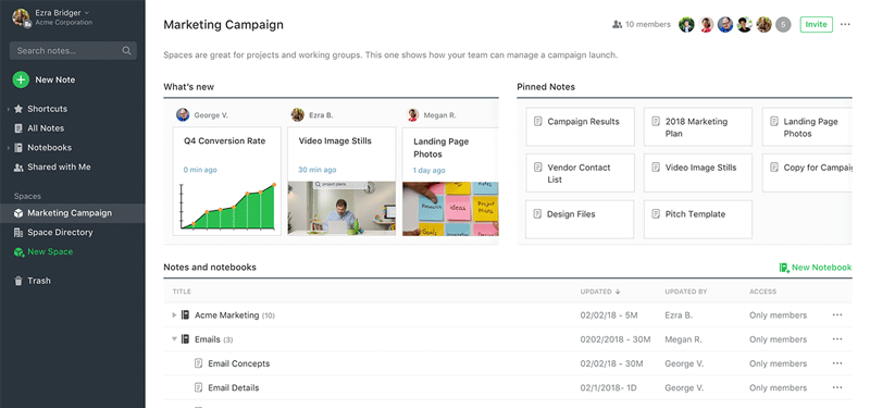 أداة evernote