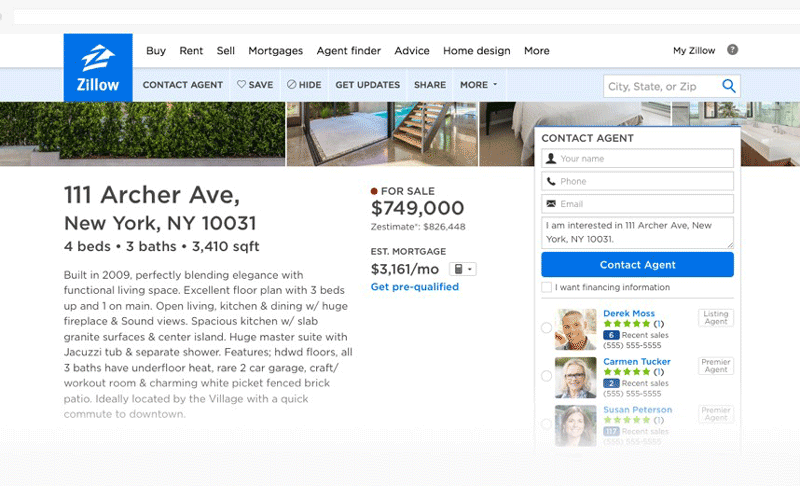 أداة zillow