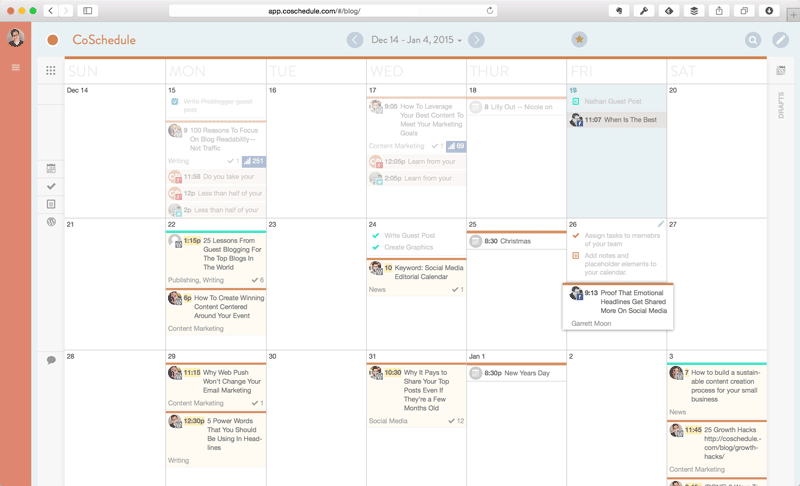 أداة coschedule