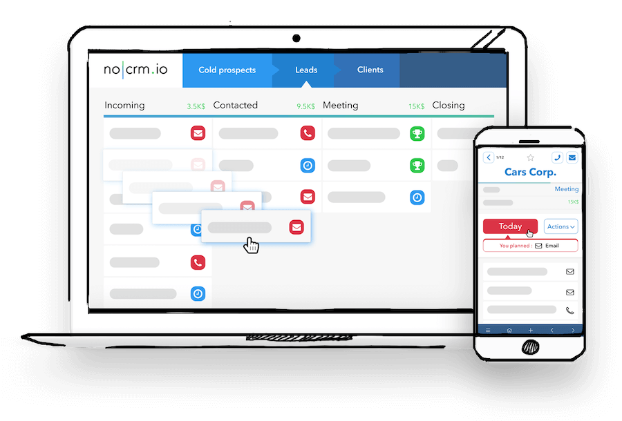 noCRM هو برنامج تنقيب عن المبيعات
