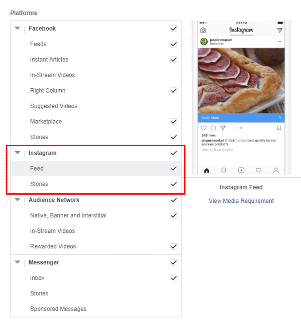 plateformes instagram