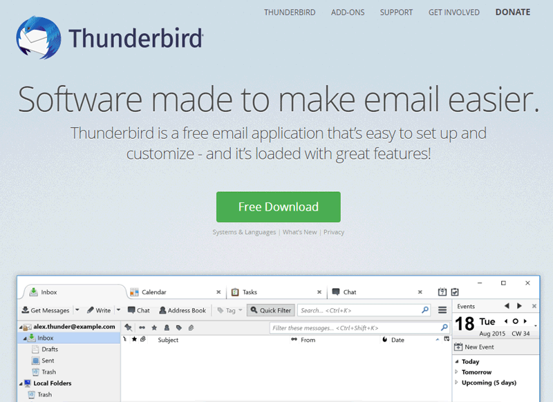 client Thunderbird