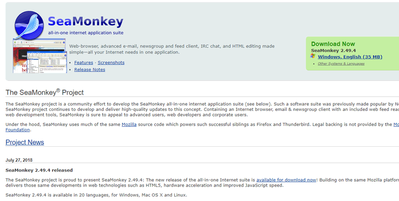 client de seamonkey