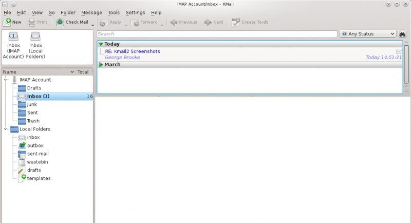 Client de messagerie Kmail