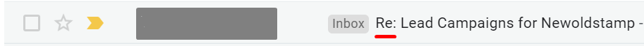Używanie Re w temacie wiadomości e-mail