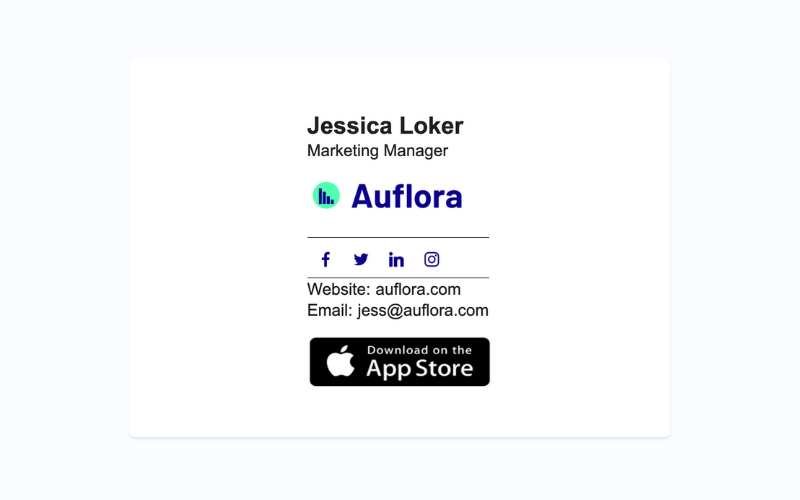 exemplo de assinatura de e-mail