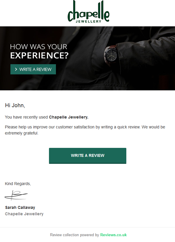 feedback por e-mail
