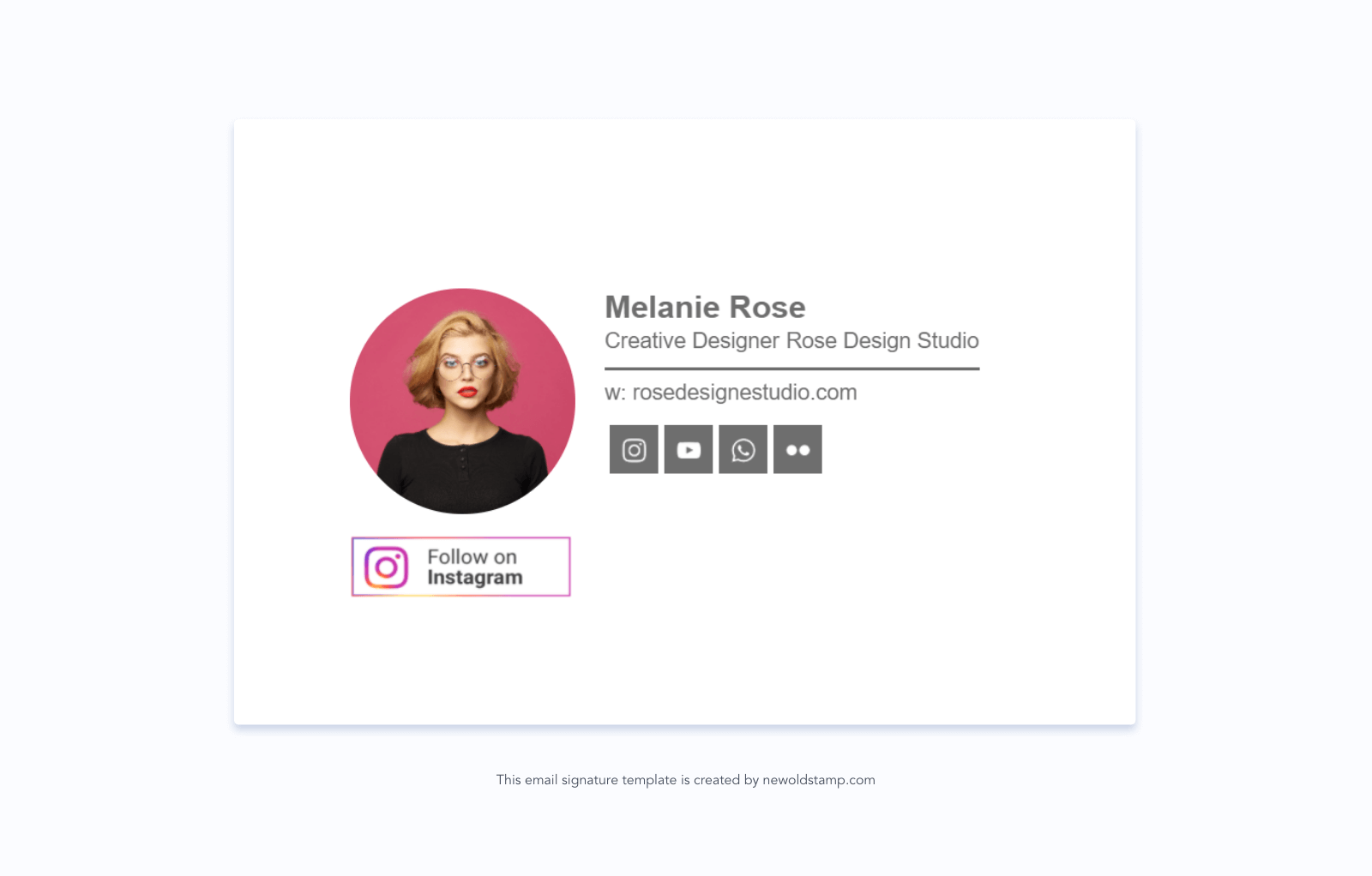 Firma e-mail HTML professionale