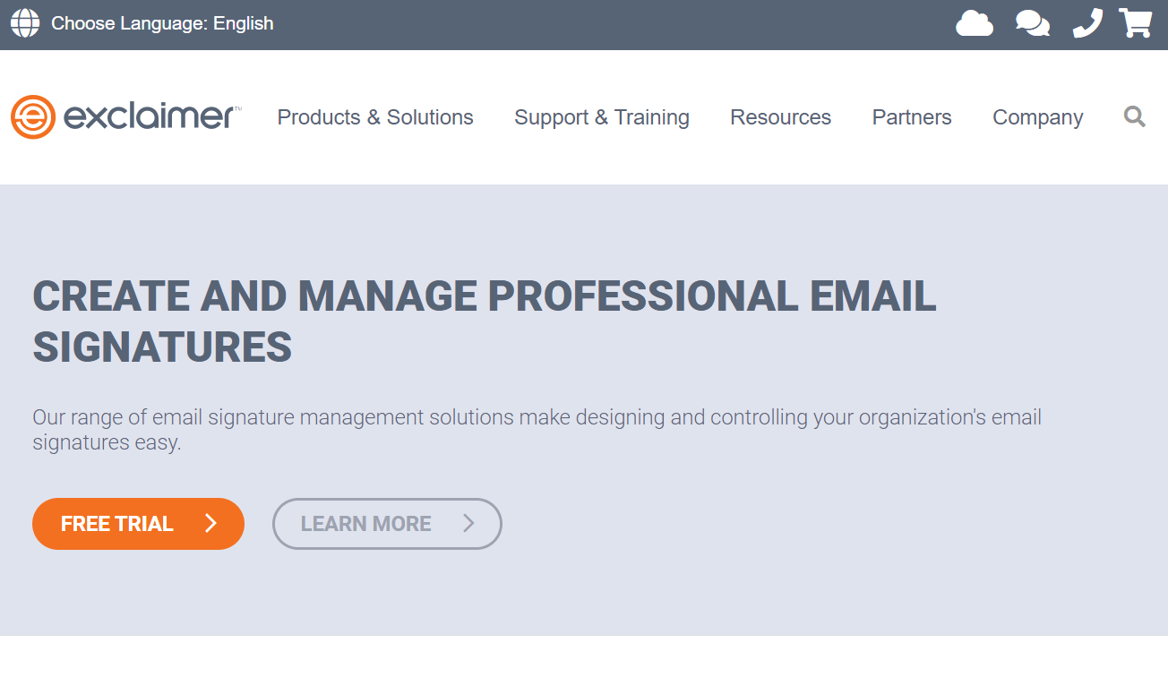 Generatore di firme e-mail Exclaimer