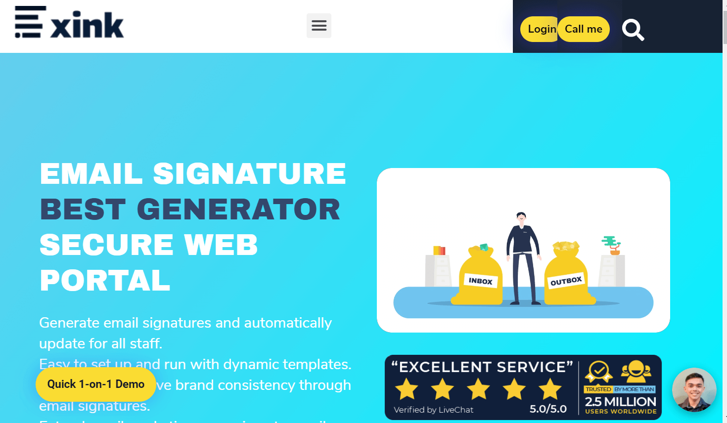 Generatore di firme e-mail Xink