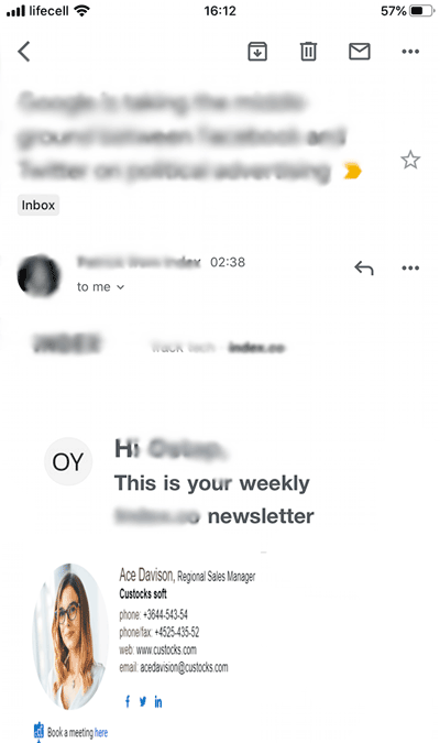 imagine proastă în semnătura de e-mail 2