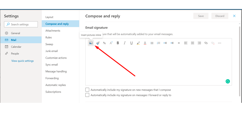 Adăugați logo la semnătura dvs. de e-mail Outlook