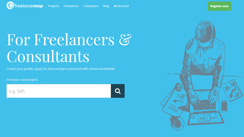 Pagina de start Freelancermap