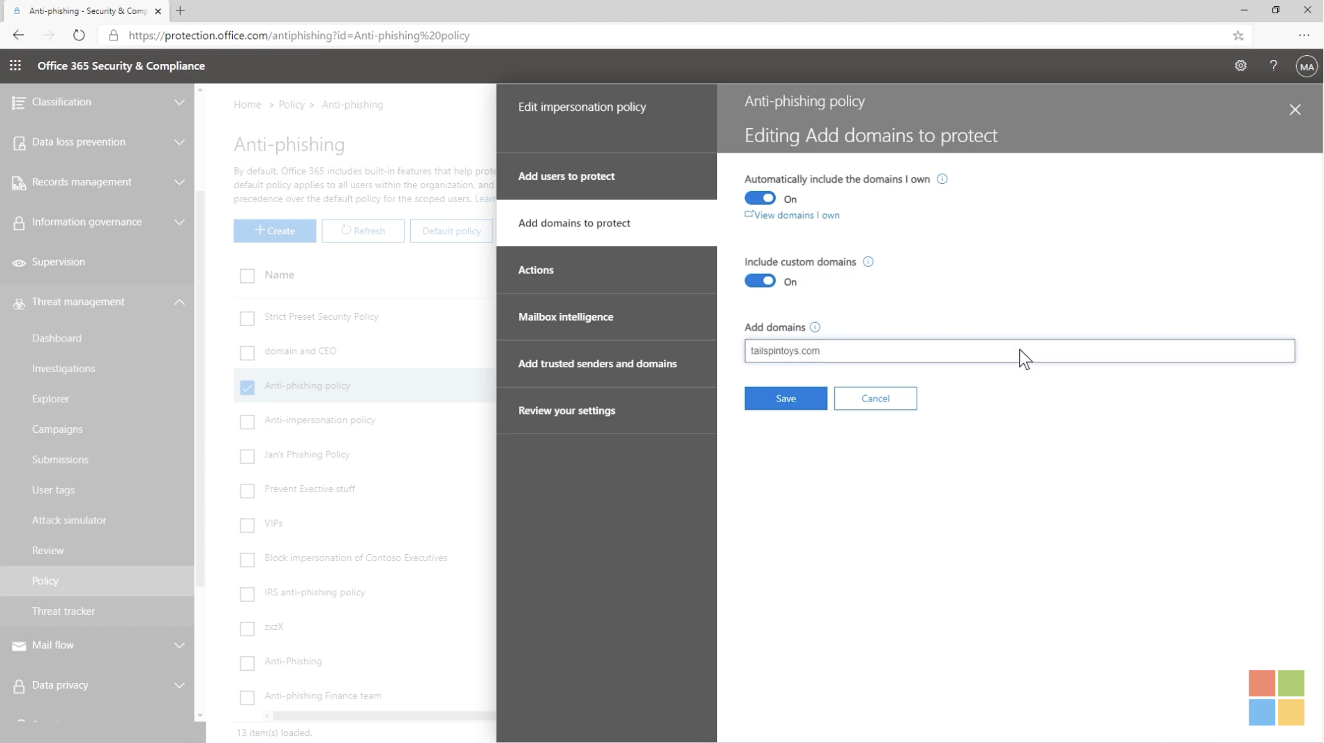 <p><i><span style="font-weight: 400;">Setelan anti-phishing di </span></i><a href="https://www.capterra.com/p/219685 /Microsoft-Defender-for-Office-365/"><i><span style="font-weight: 400;">Microsoft Defender untuk Office 365</span></i></a><i>< span style="font-weight: 400;"> (</span></i><a href="https://www.capterra.com/p/219685/Microsoft-Defender-for-Office-365/ "><i><span style="font-weight: 400;">Sumber</span></i></a><i><span style="font-weight: 400;")</ span></i></p> <p><i><span style="font-weight: 400;">Anti-phishing settings in </span></i><a href="https://www.capterra.com/p/219685/Microsoft-Defender-for-Office-365/"><i><span style="font-weight: 400;">Microsoft Defender for Office 365</span></i></a><i><span style="font-weight: 400;"> (</span></i><a href="https://www.capterra.com/p/219685/Microsoft-Defender-for-Office-365/"><i><span style="font-weight: 400;">Source</span></i></a><i><span style="font-weight: 400;">)</span></i></p>