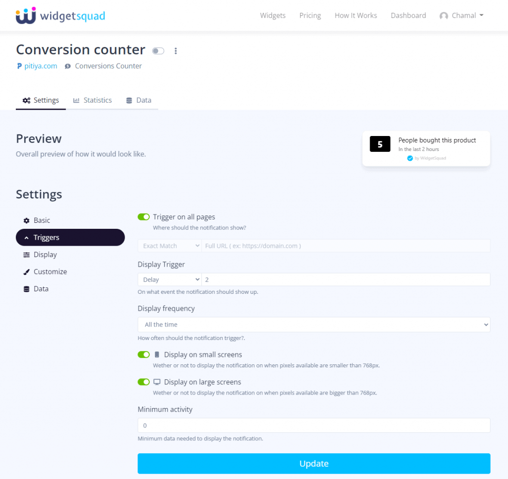 Widgetsquad 小部件設置